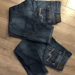 Men’s silver jeans